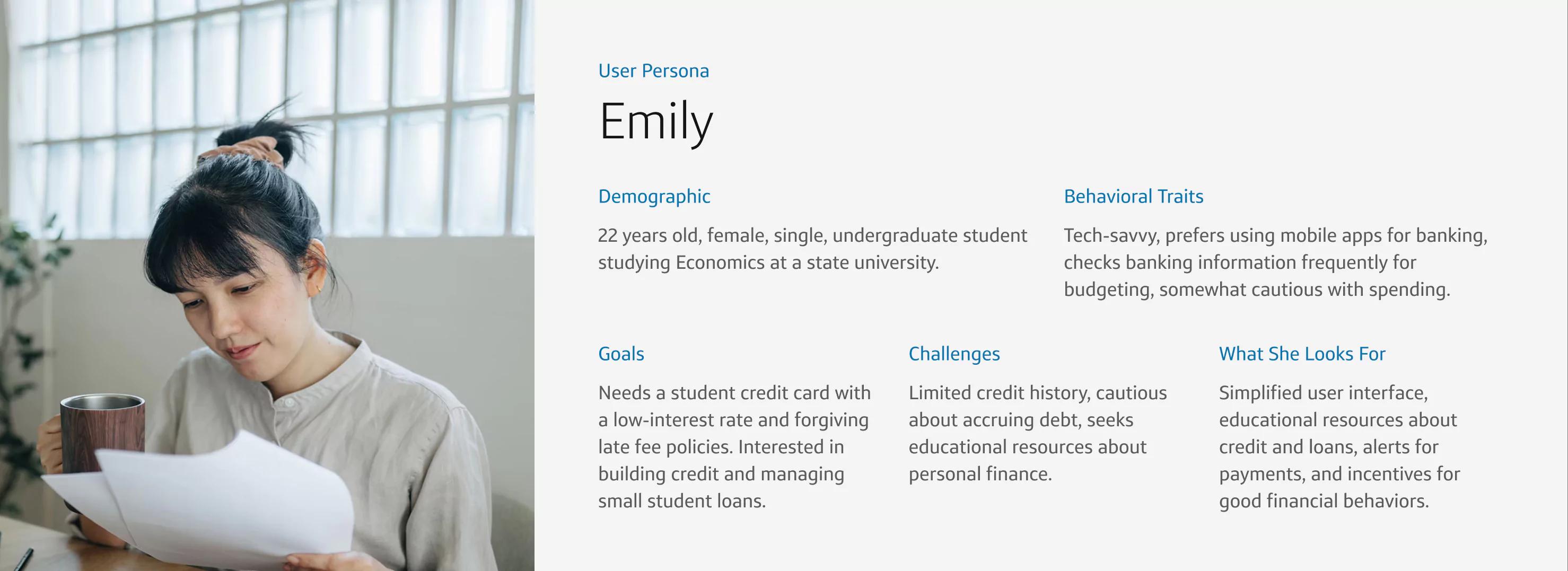 Emily User Persona