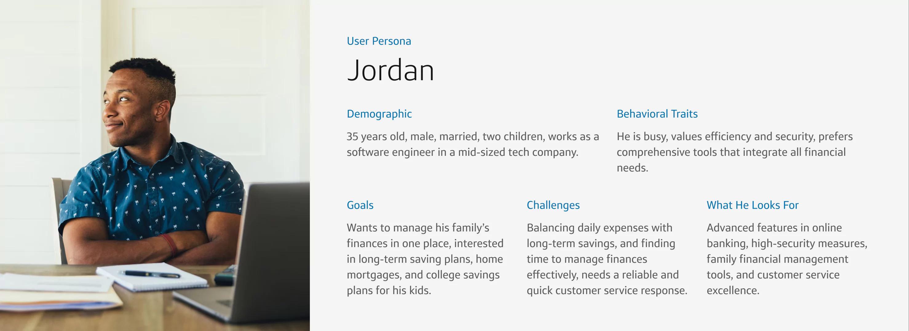 Jordan User Persona