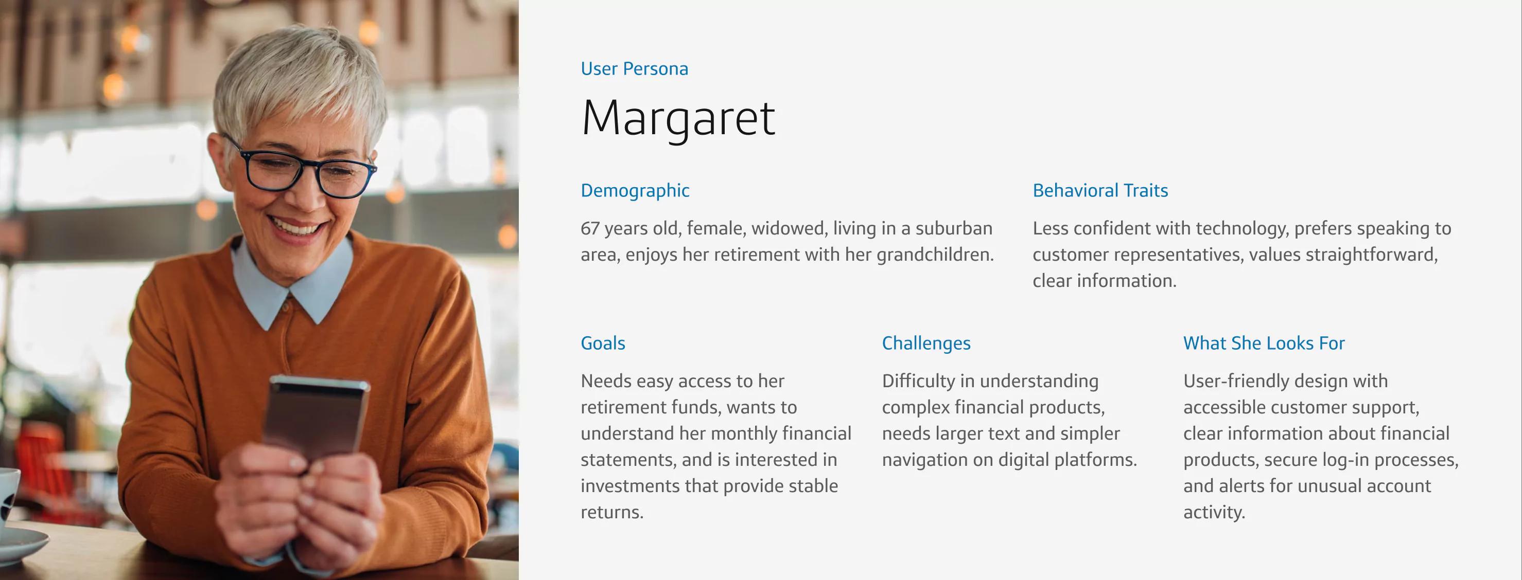 Margaret User Persona